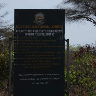 bord van Katavi national park Tanzania